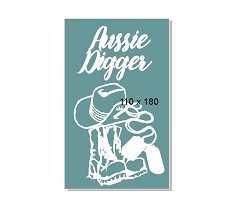 Aussie Digger army hat boots.110 x 180mm